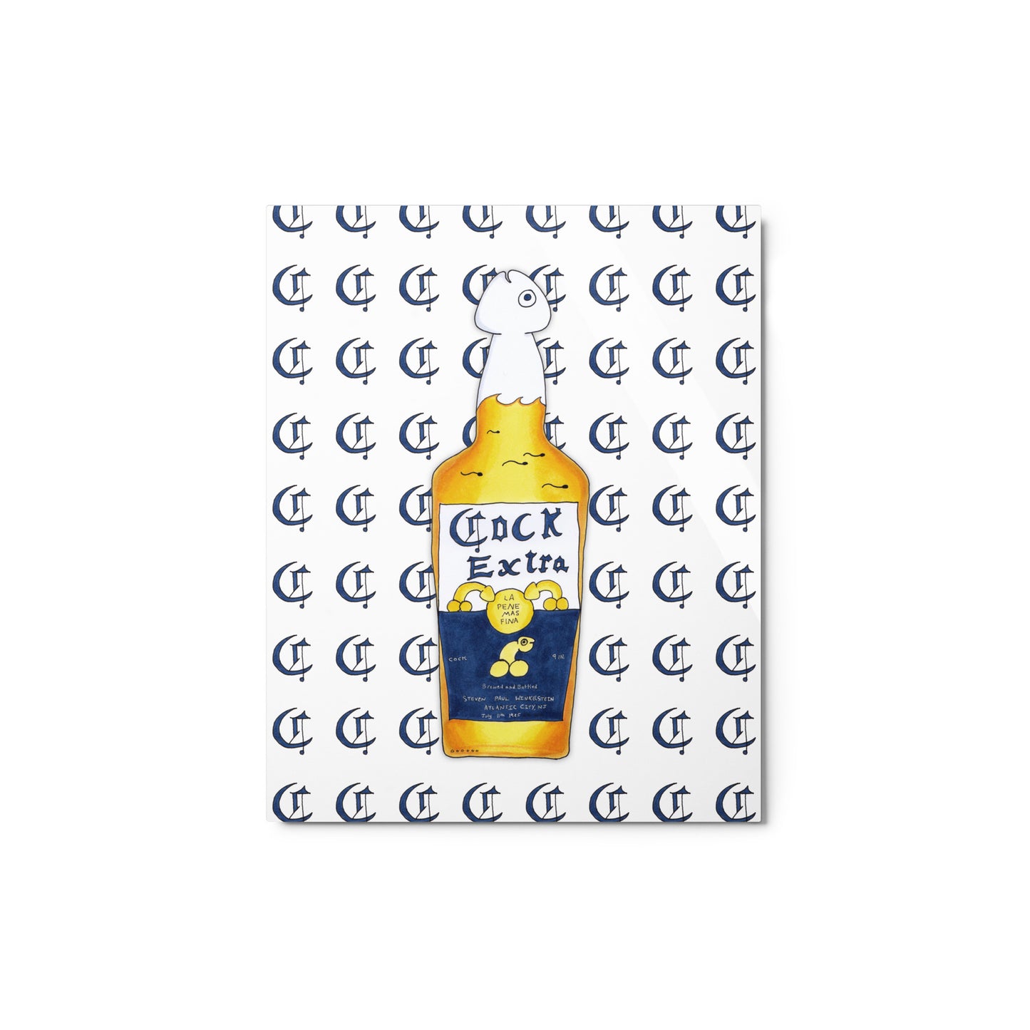 "La Pene Mas Fina" metal print