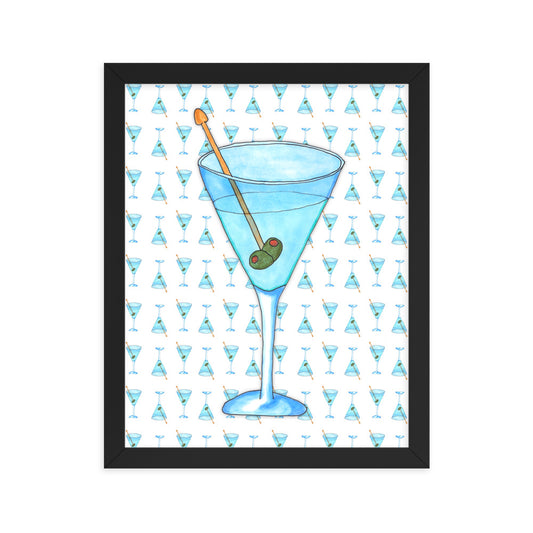 "Martini" framed poster