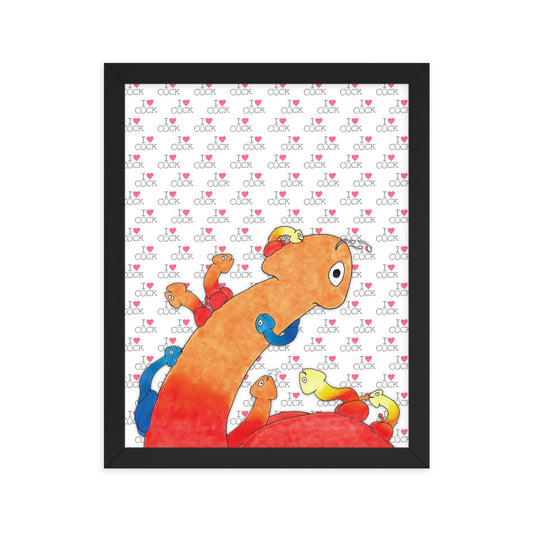 "Lickapalooza" framed poster