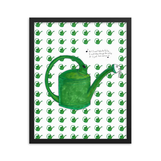 "Fake Plastic Trees" framed poster