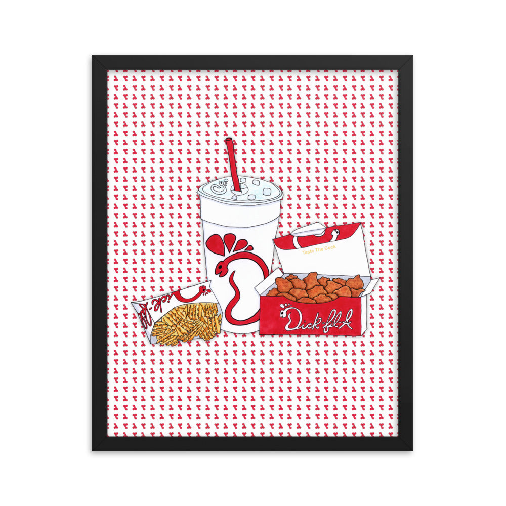 "Dick-fil-A" framed poster