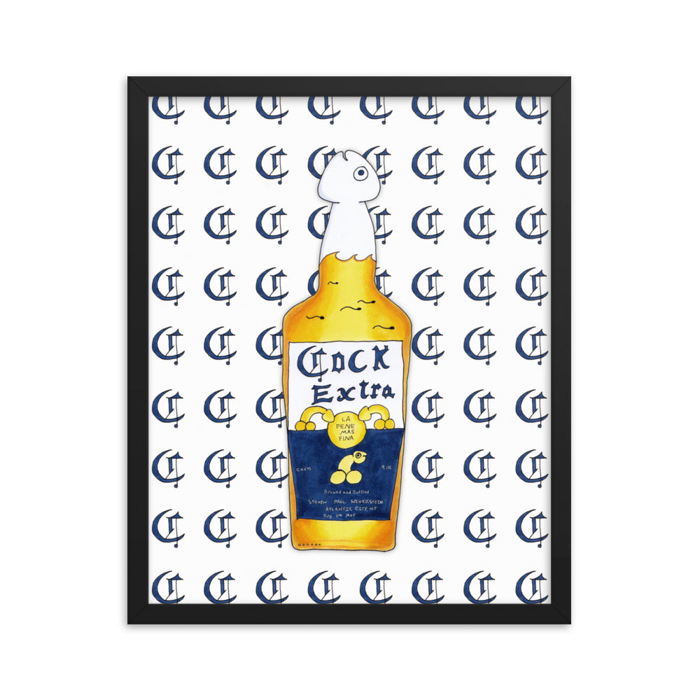 "La Pene Mas Fina" framed poster