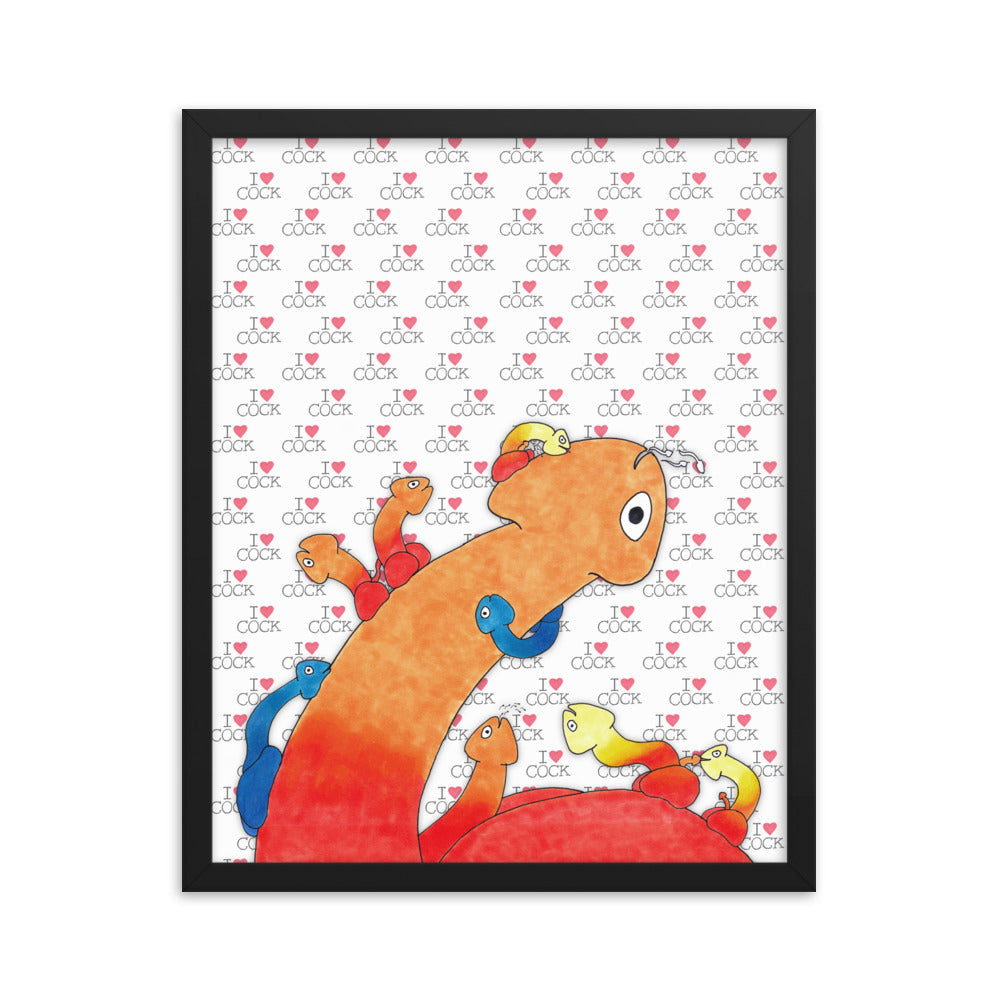 "Lickapalooza" framed poster