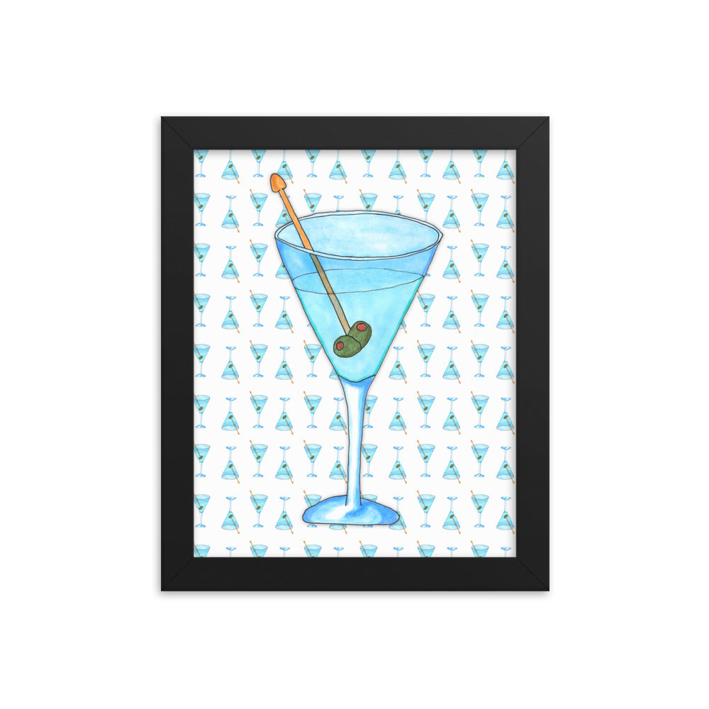 "Martini" framed poster