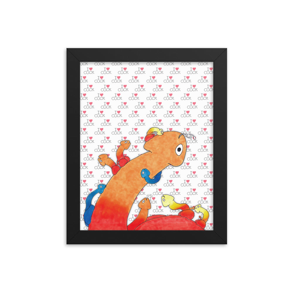 "Lickapalooza" framed poster