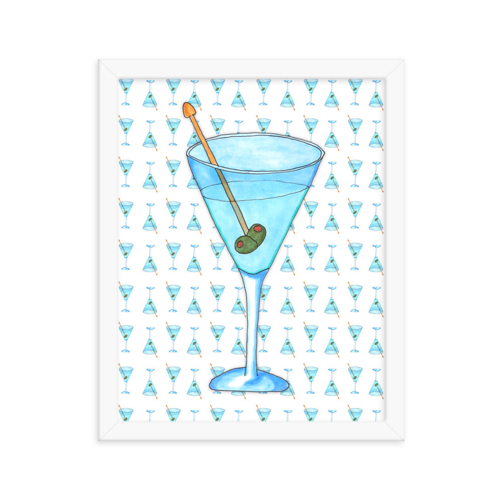 "Martini" framed poster
