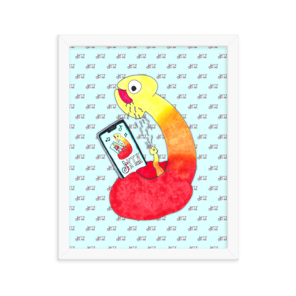 "Dik Tok" framed poster