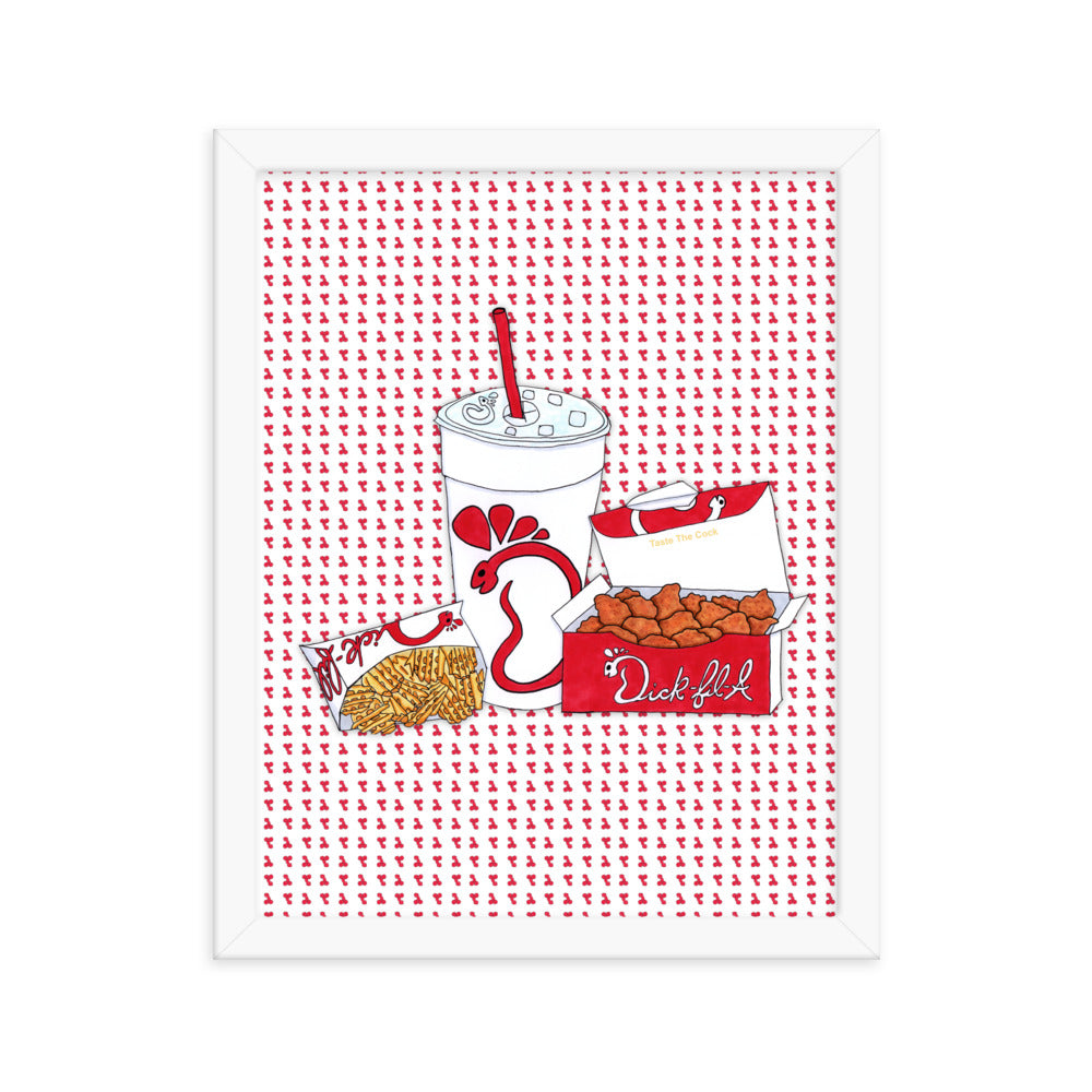 "Dick-fil-A" framed poster