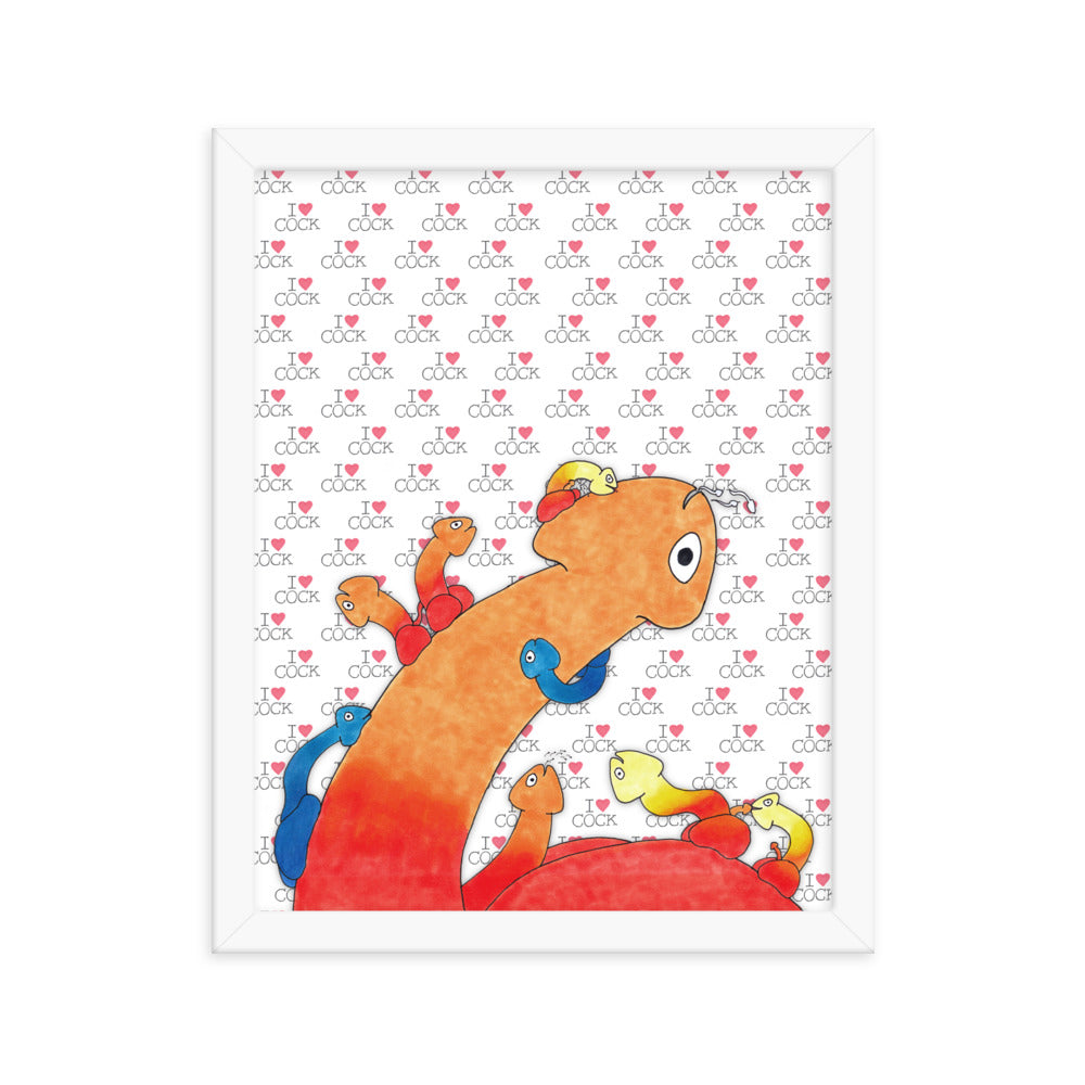 "Lickapalooza" framed poster