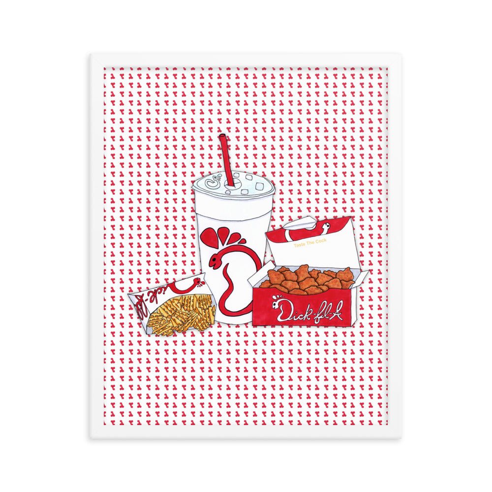 "Dick-fil-A" framed poster