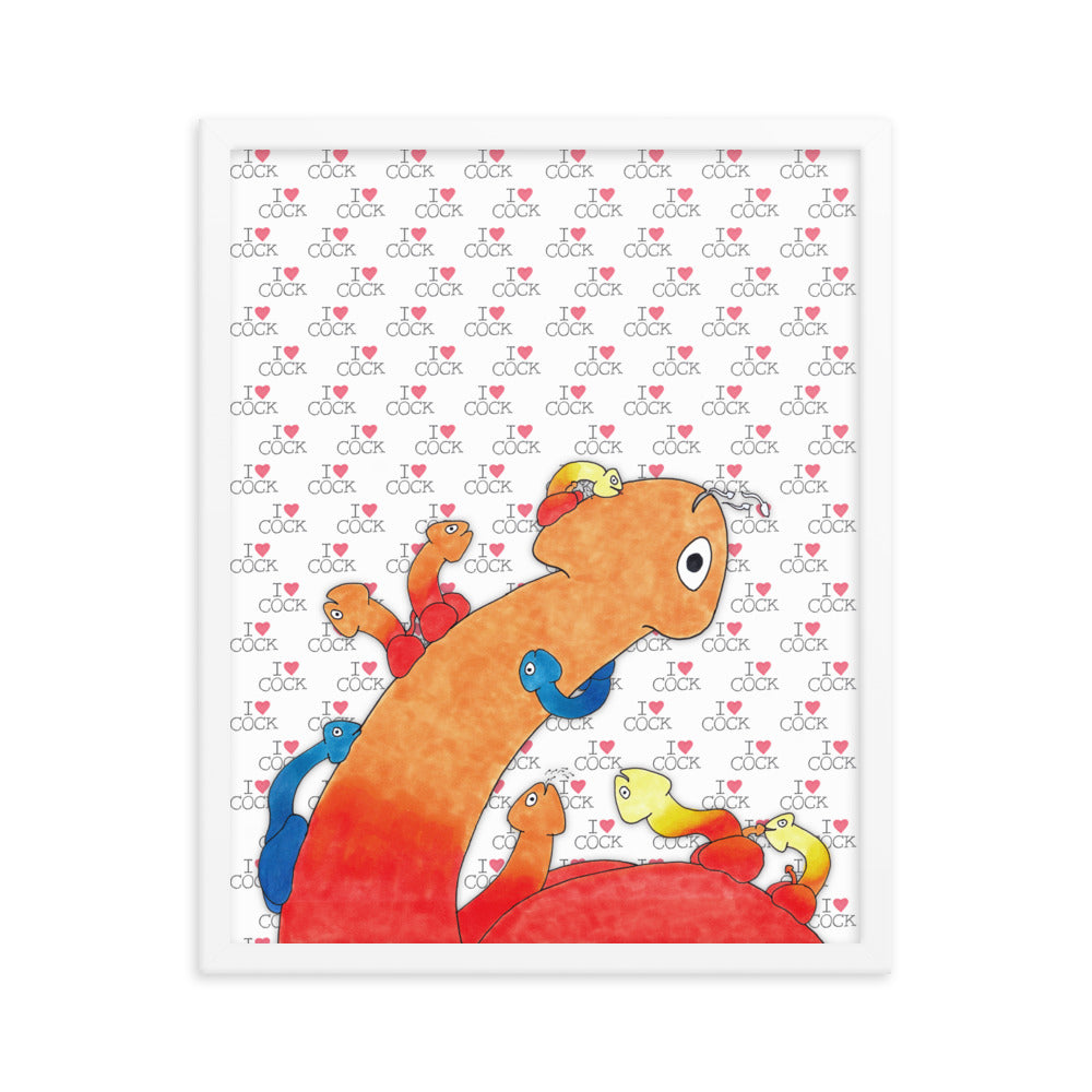 "Lickapalooza" framed poster