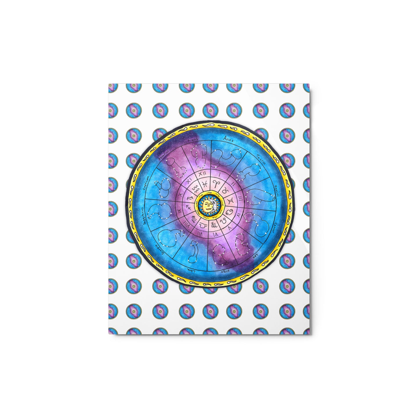 "Zodiac Wheel" metal print
