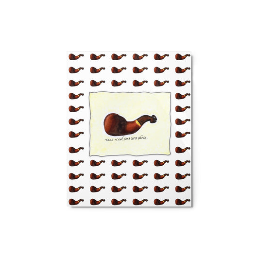 "Ceci n'est pas une pénis" metal print