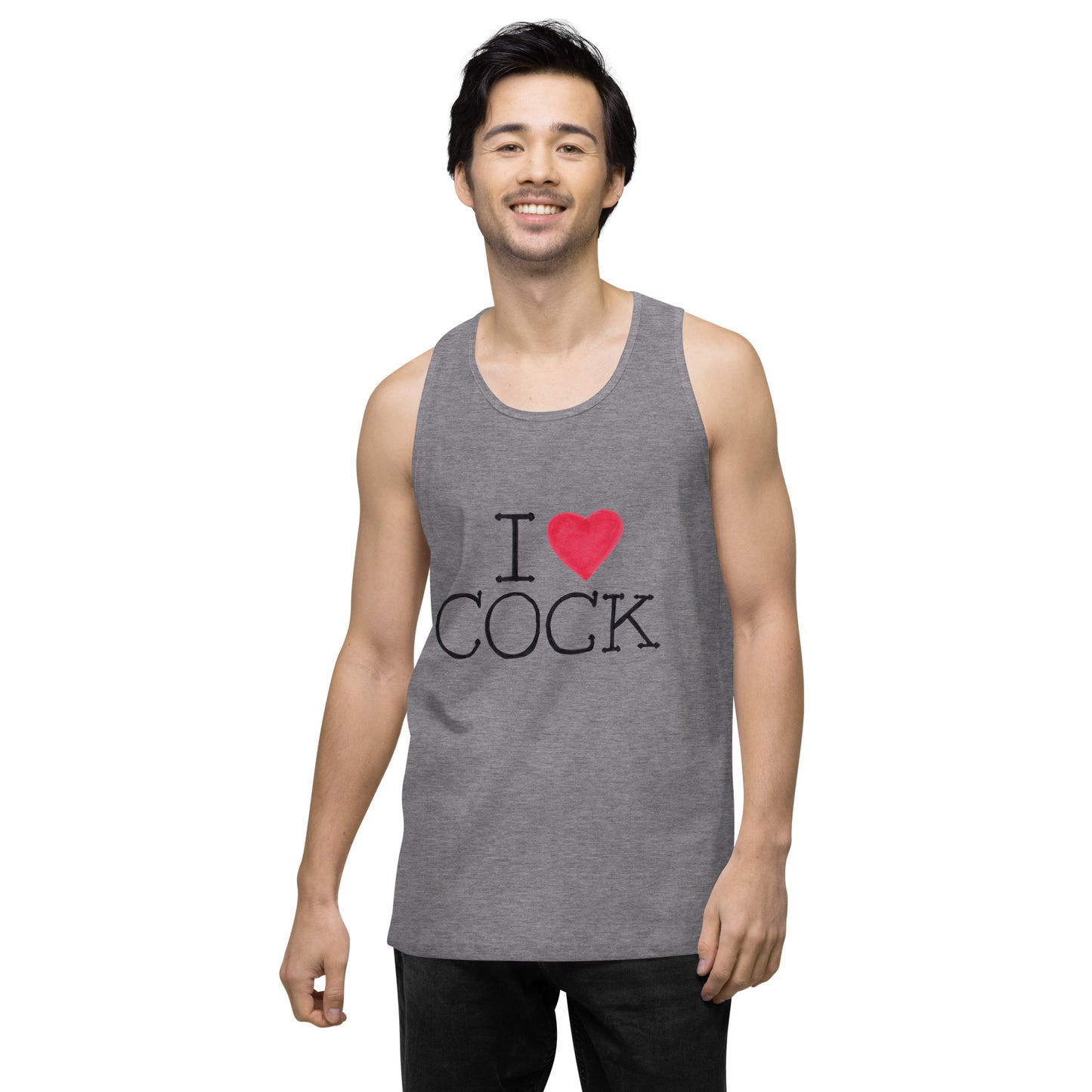 "I <3 Cock" Men’s premium tank top
