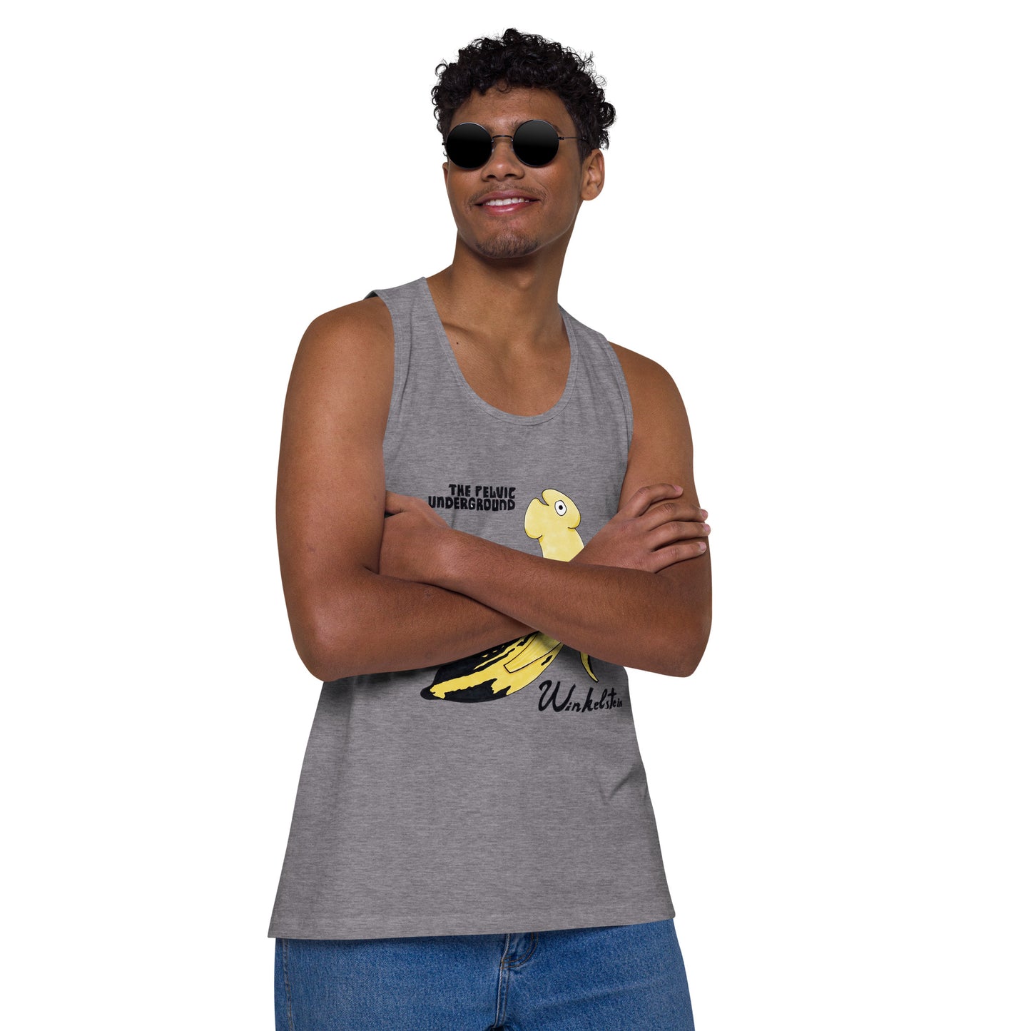 "The Pelvic Underground" Men’s premium tank top