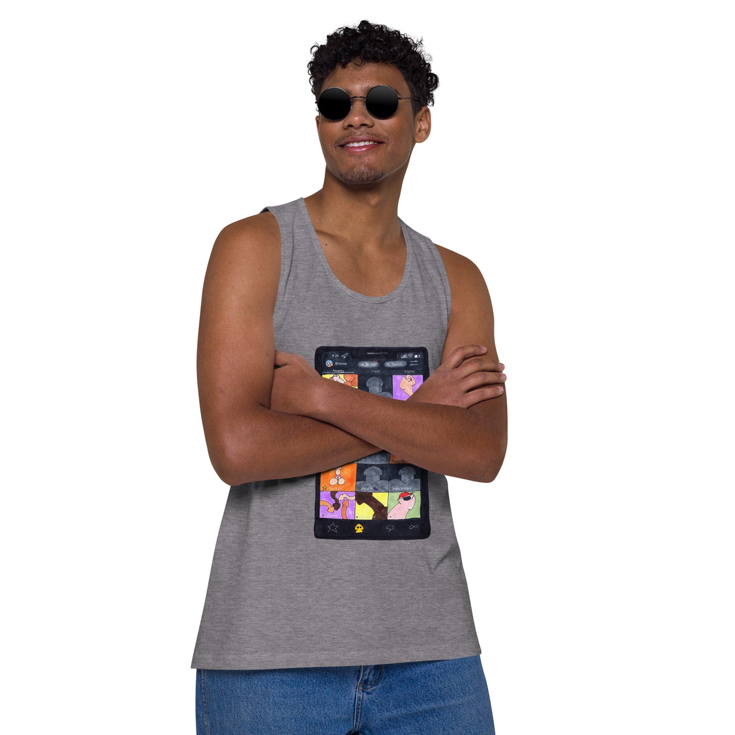 "Grindr" Men’s premium tank top