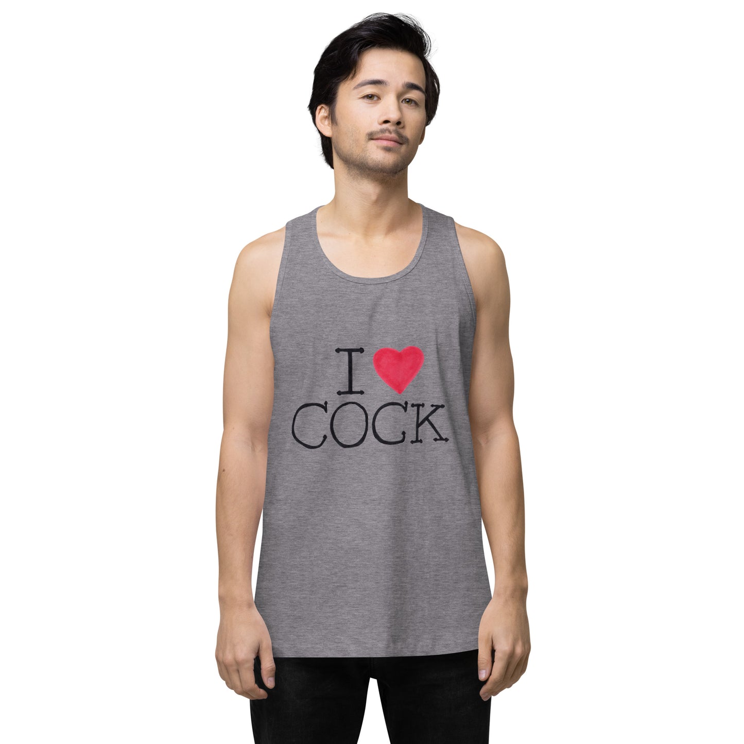 "I <3 Cock" Men’s premium tank top
