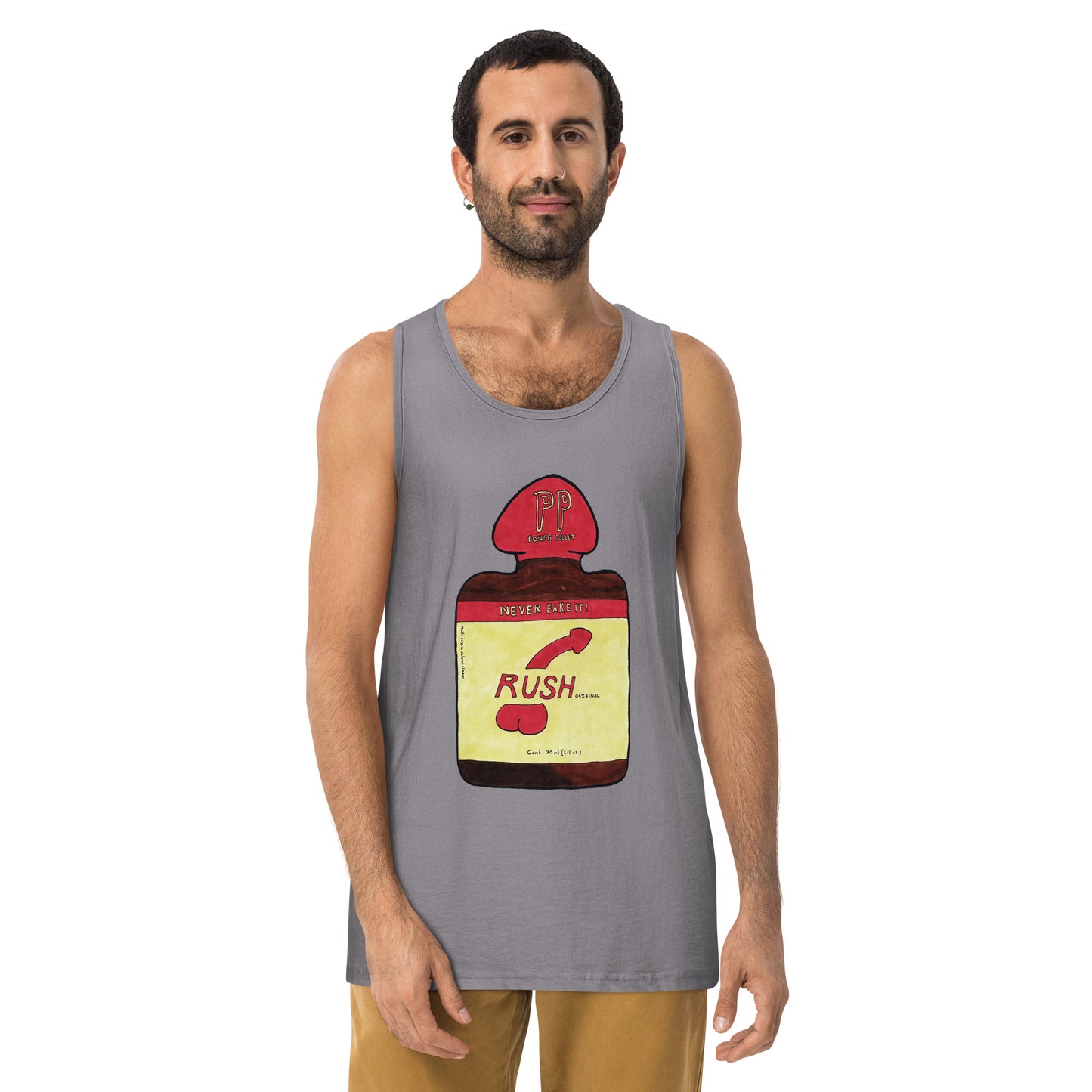 "Never Fake It" Men’s premium tank top