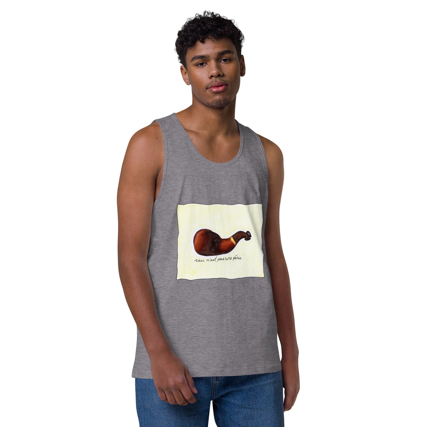 "Ceci n'est pas une pénis" Men’s premium tank top