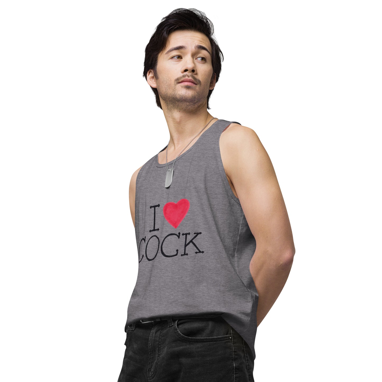 "I <3 Cock" Men’s premium tank top
