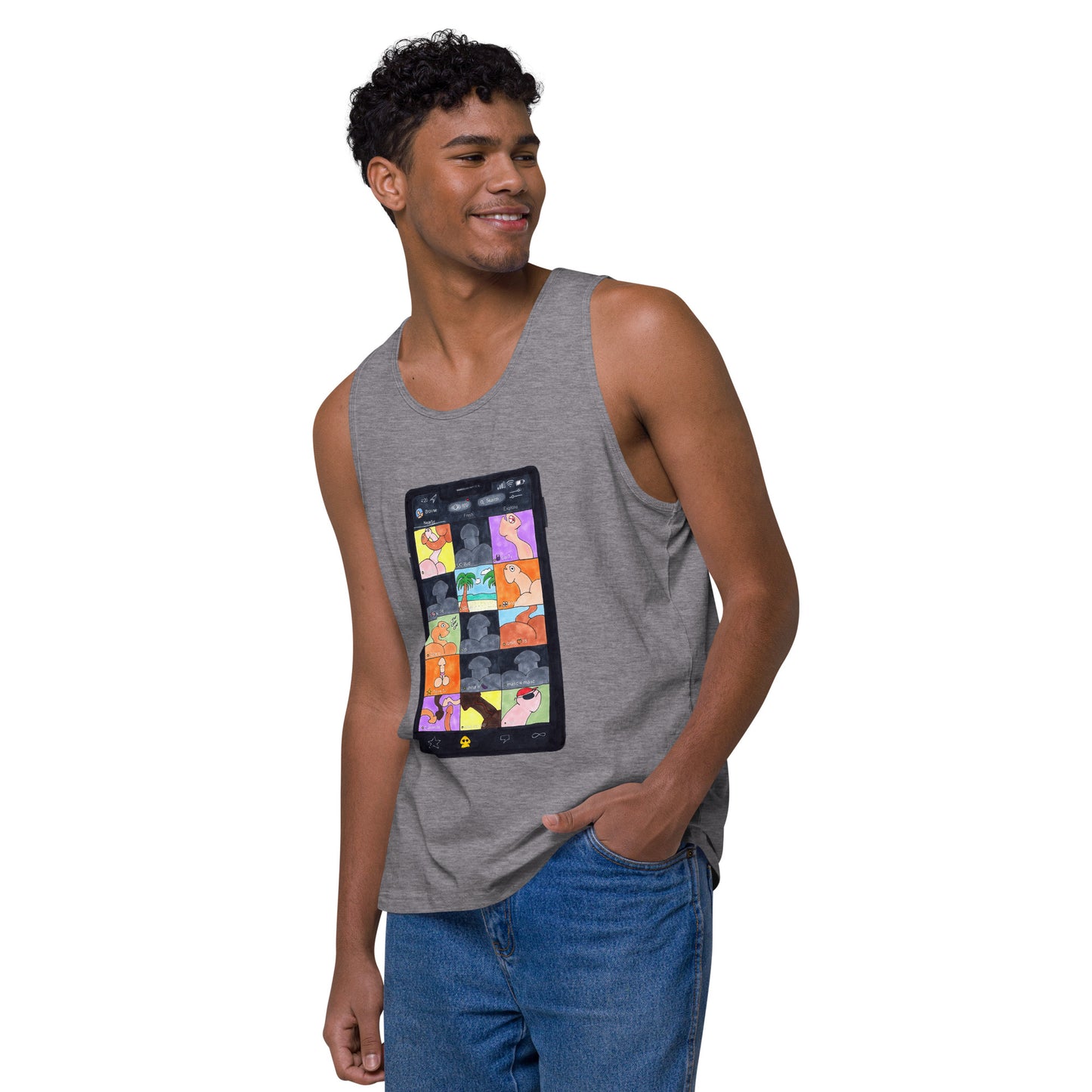 "Grindr" Men’s premium tank top