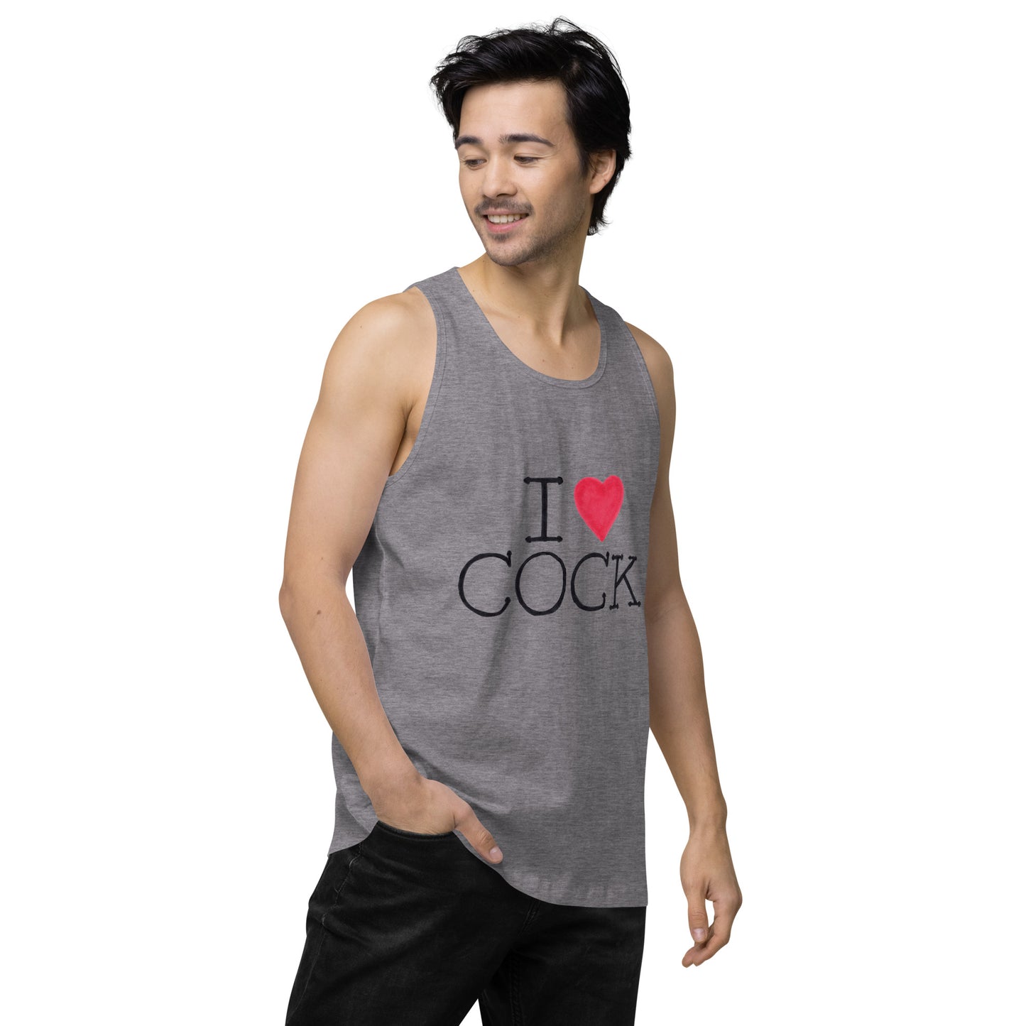 "I <3 Cock" Men’s premium tank top