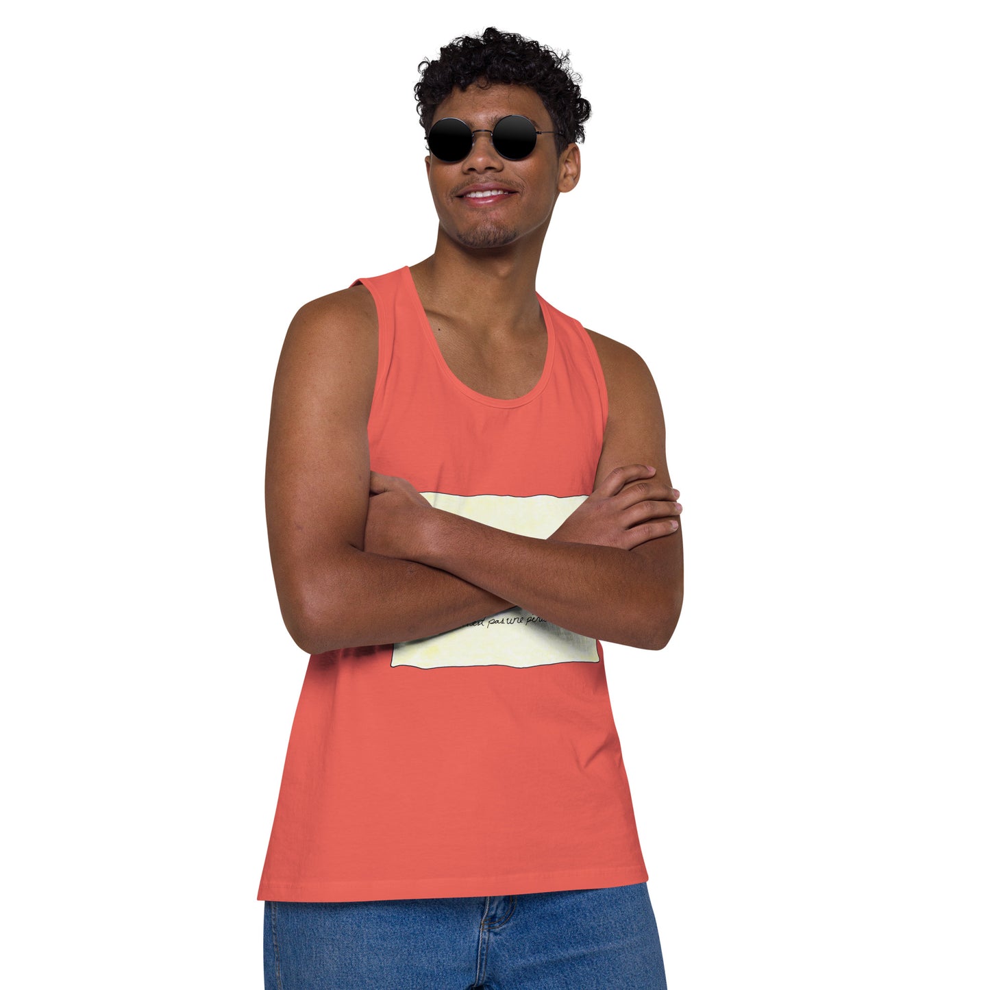 "Ceci n'est pas une pénis" Men’s premium tank top