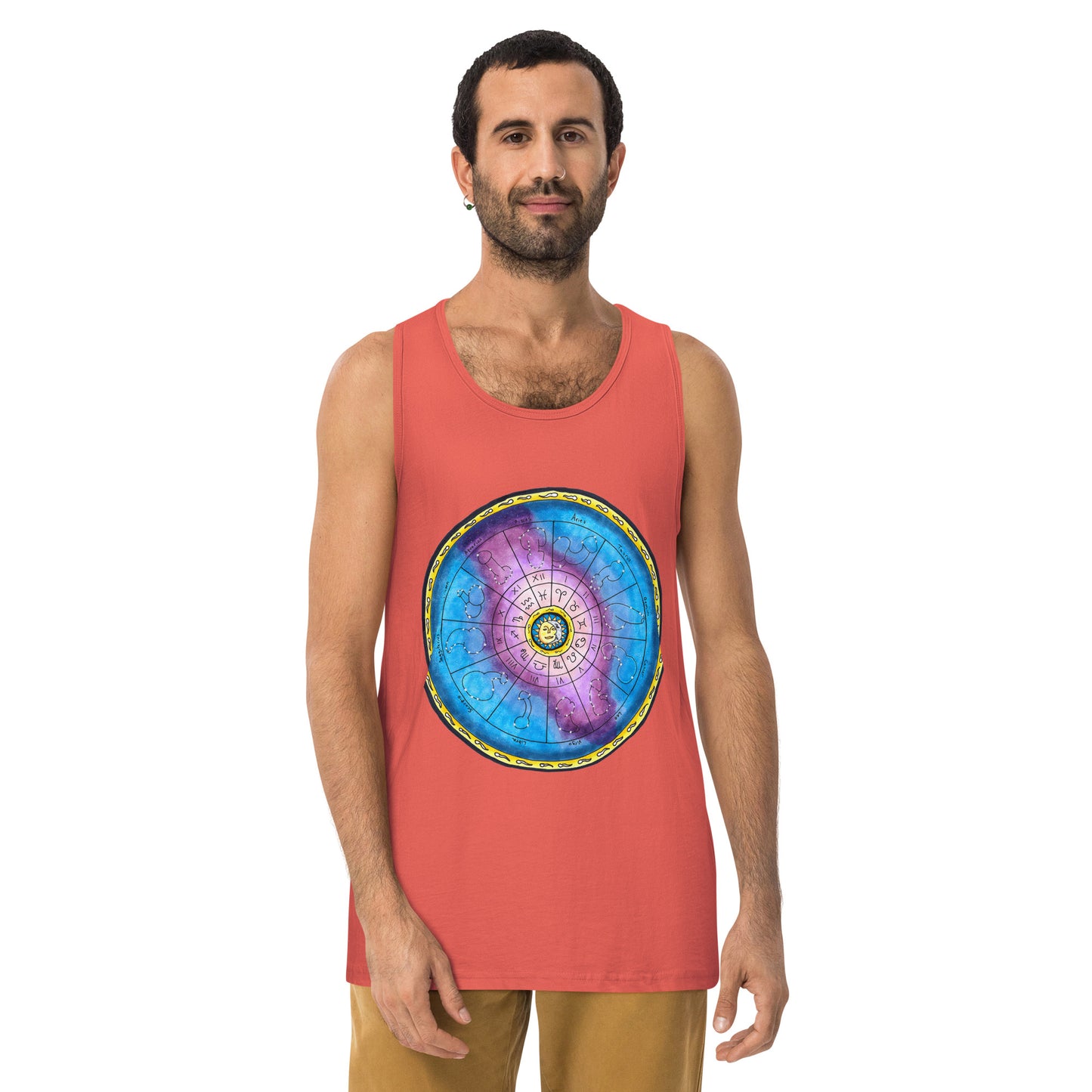 "Zodiac Wheel" Men’s premium tank top