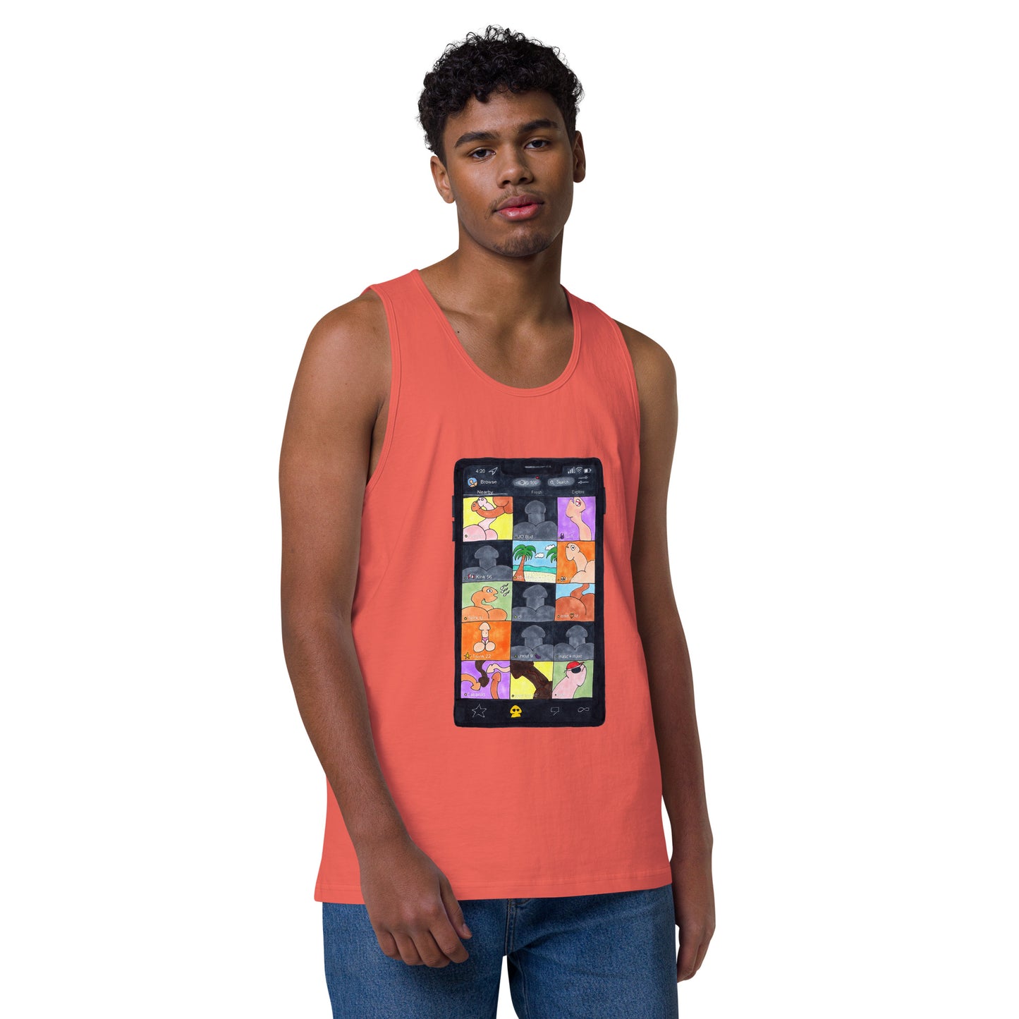 "Grindr" Men’s premium tank top