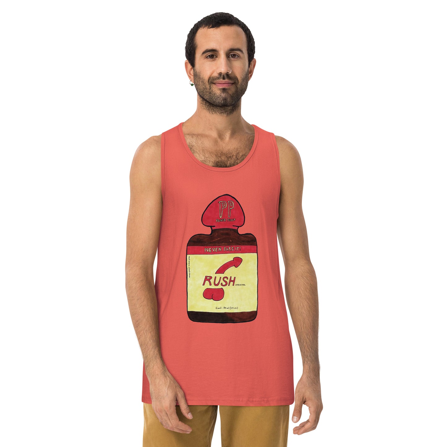 "Never Fake It" Men’s premium tank top