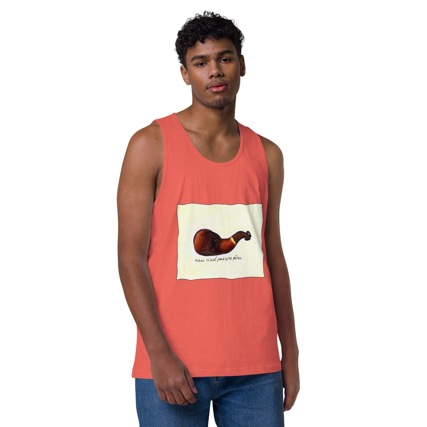 "Ceci n'est pas une pénis" Men’s premium tank top