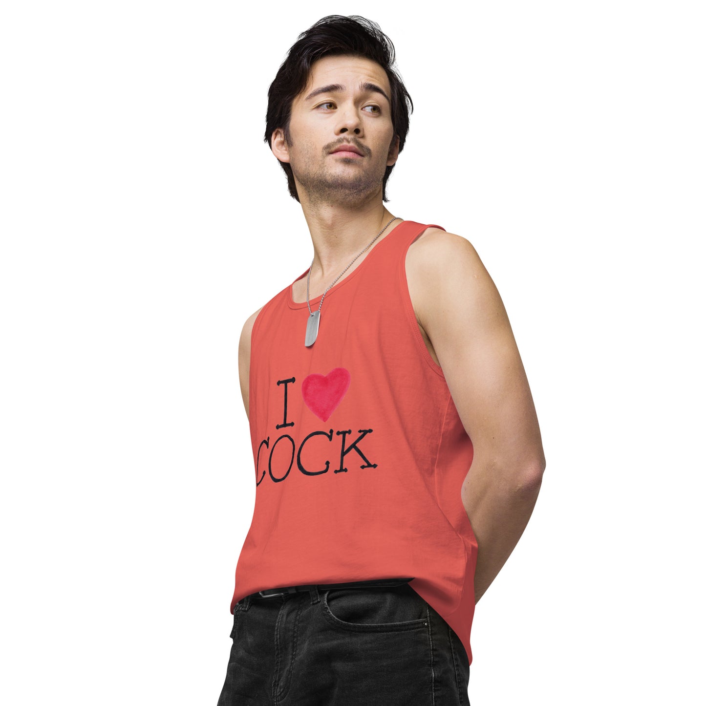 "I <3 Cock" Men’s premium tank top