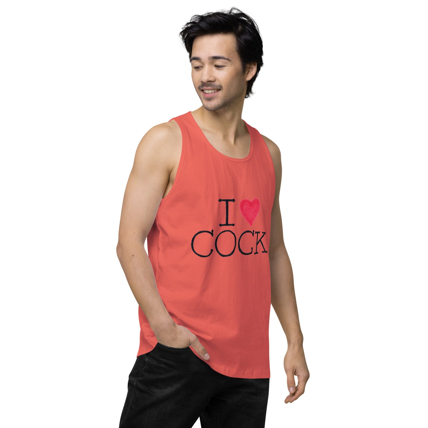 "I <3 Cock" Men’s premium tank top