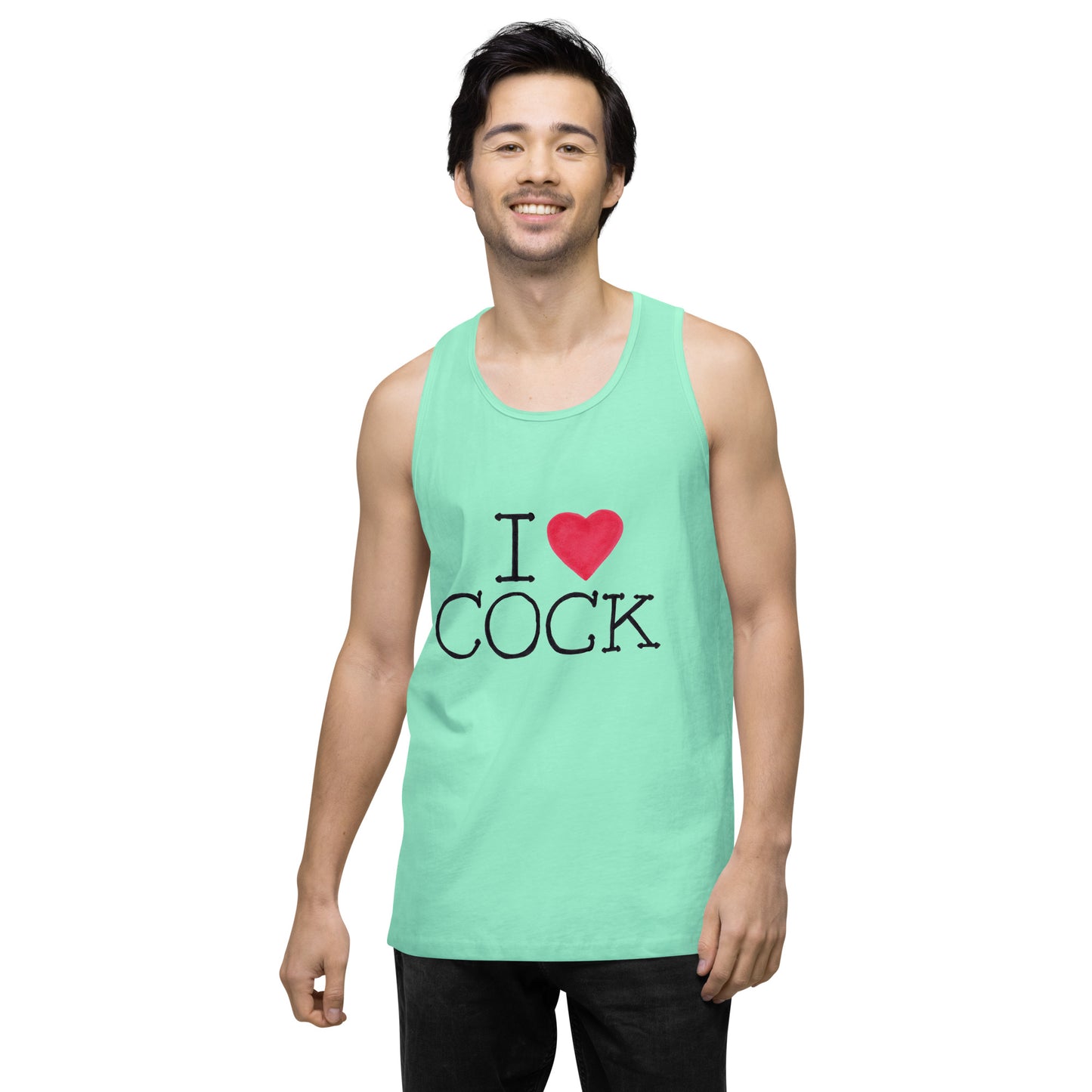 "I <3 Cock" Men’s premium tank top