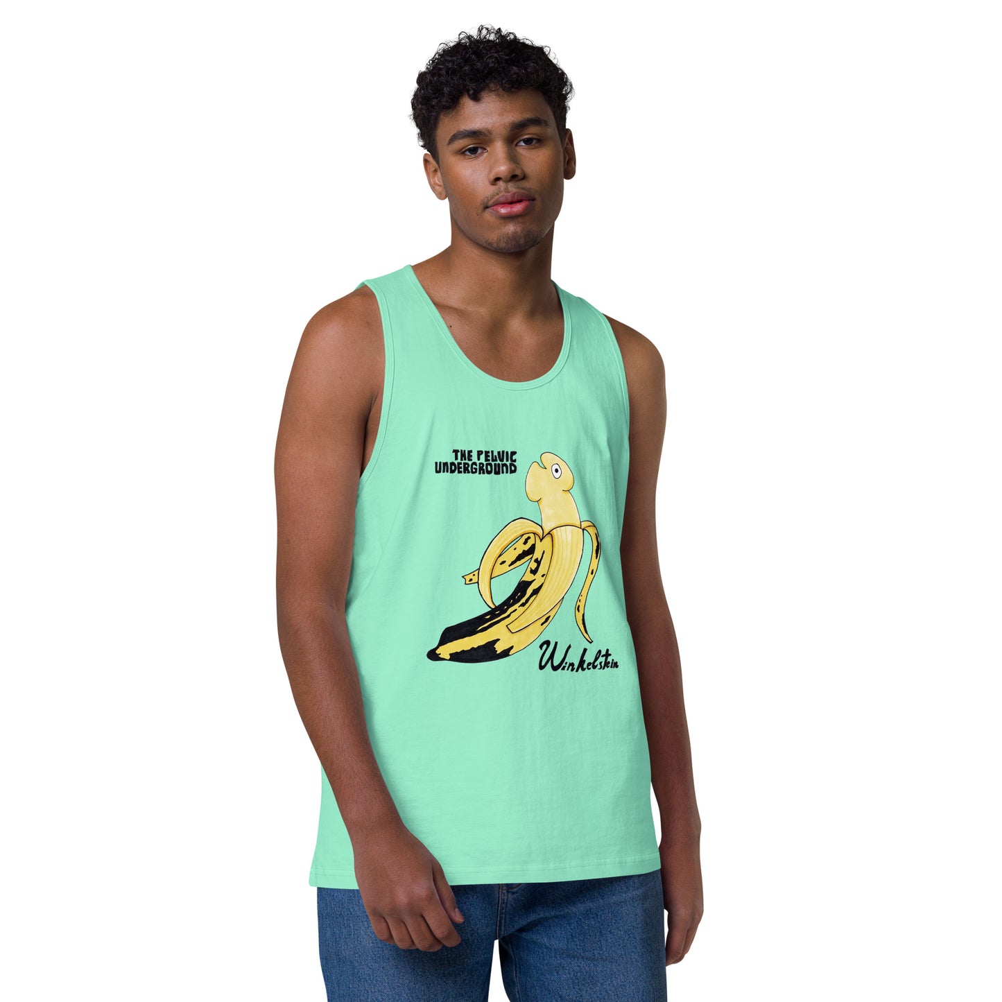 "The Pelvic Underground" Men’s premium tank top