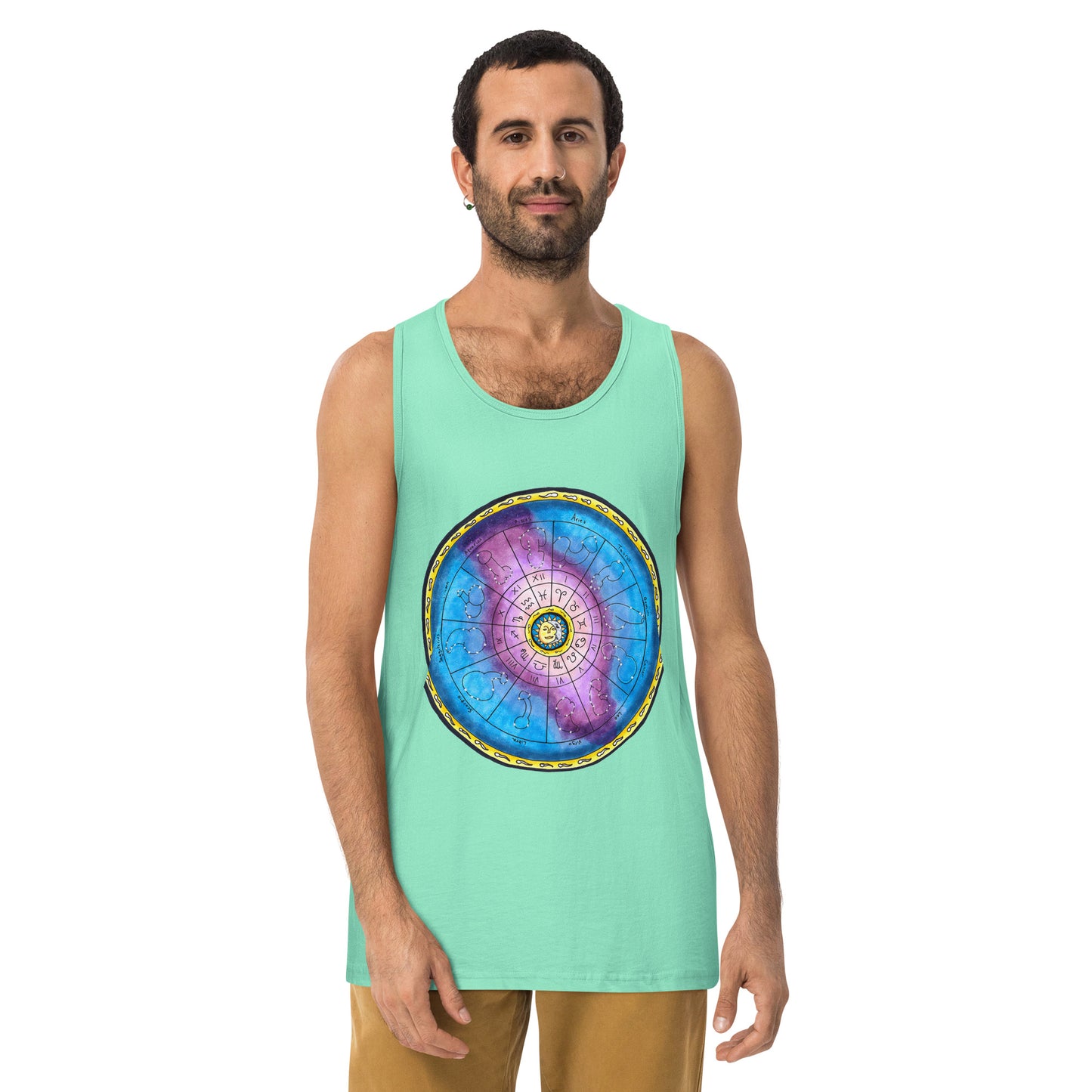 "Zodiac Wheel" Men’s premium tank top