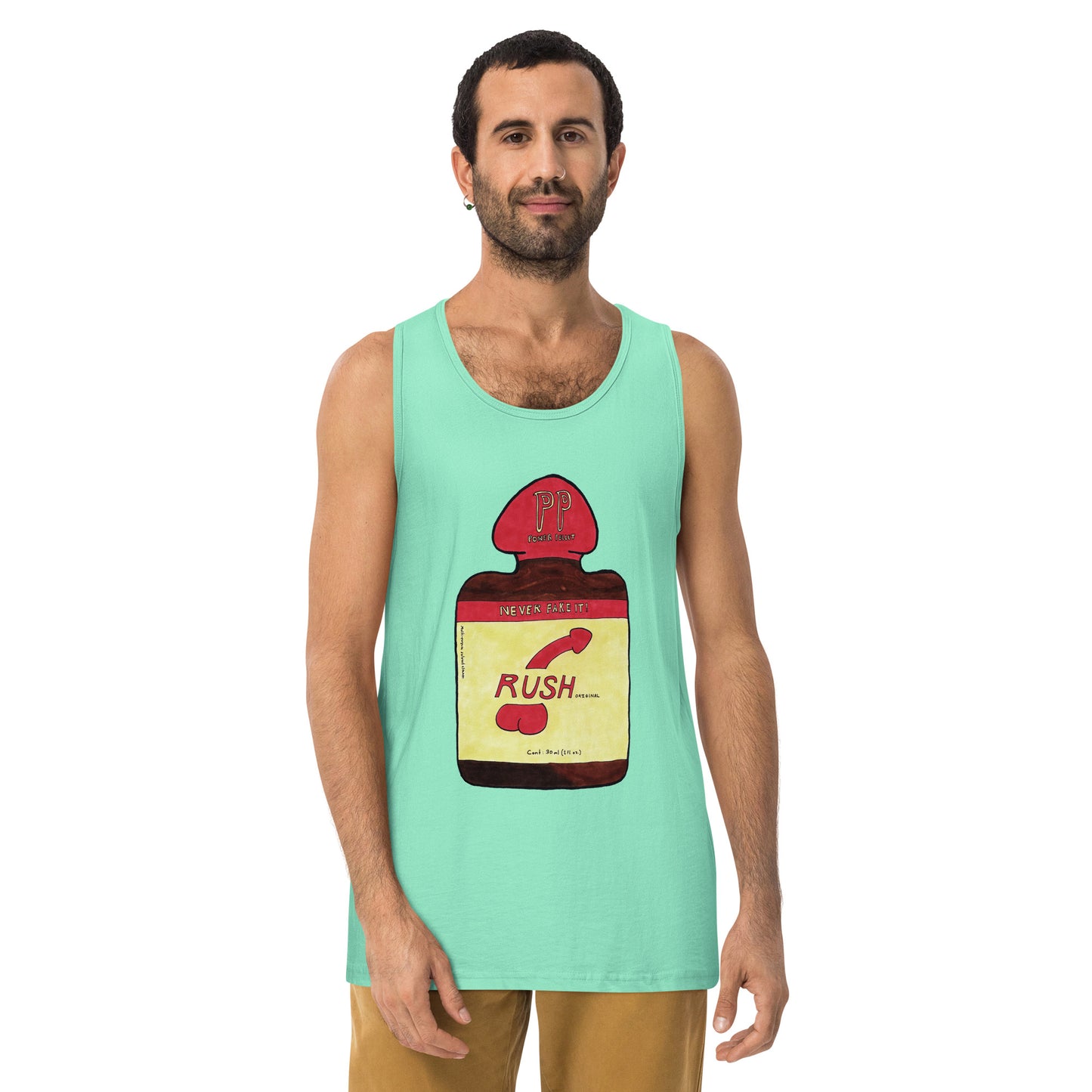 "Never Fake It" Men’s premium tank top