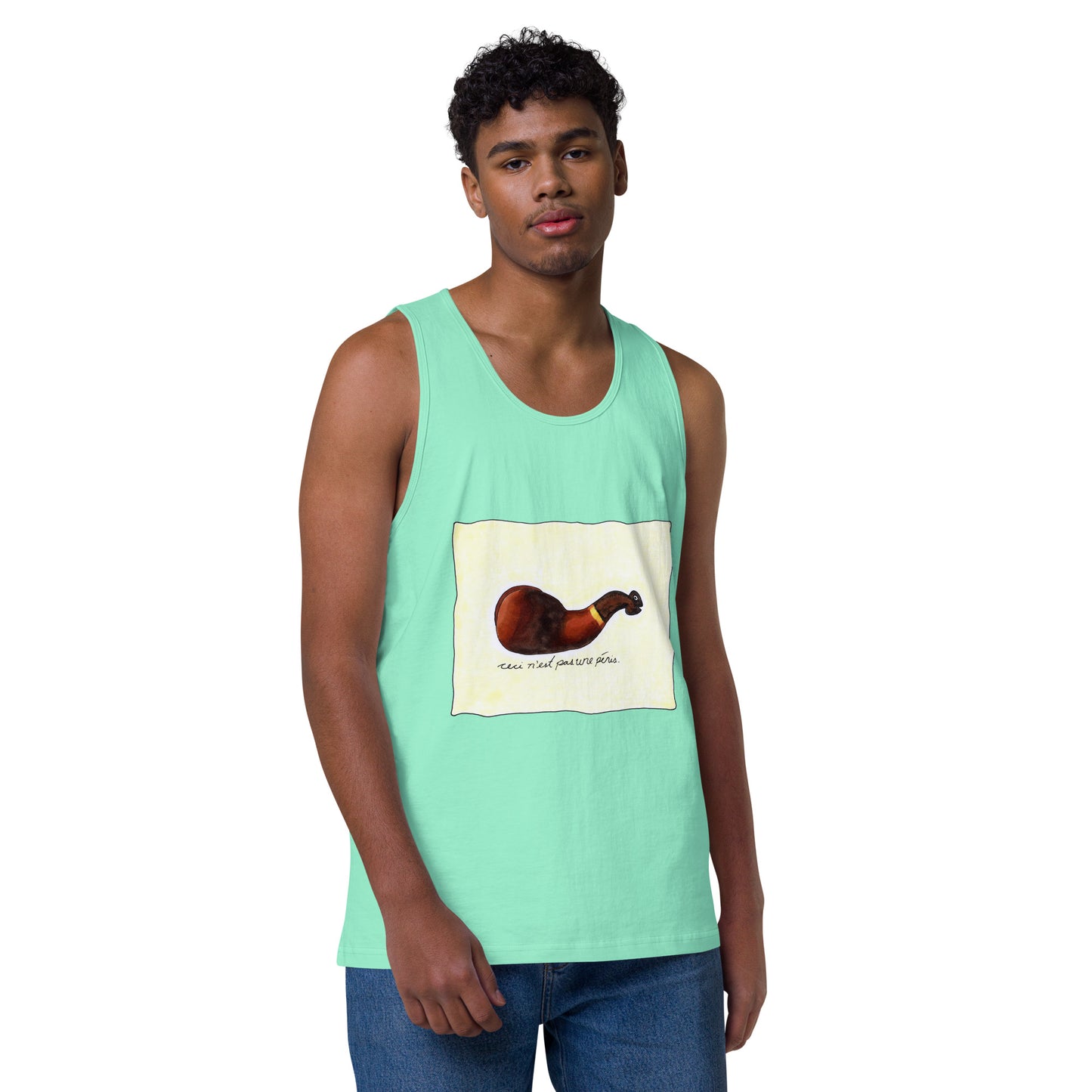 "Ceci n'est pas une pénis" Men’s premium tank top
