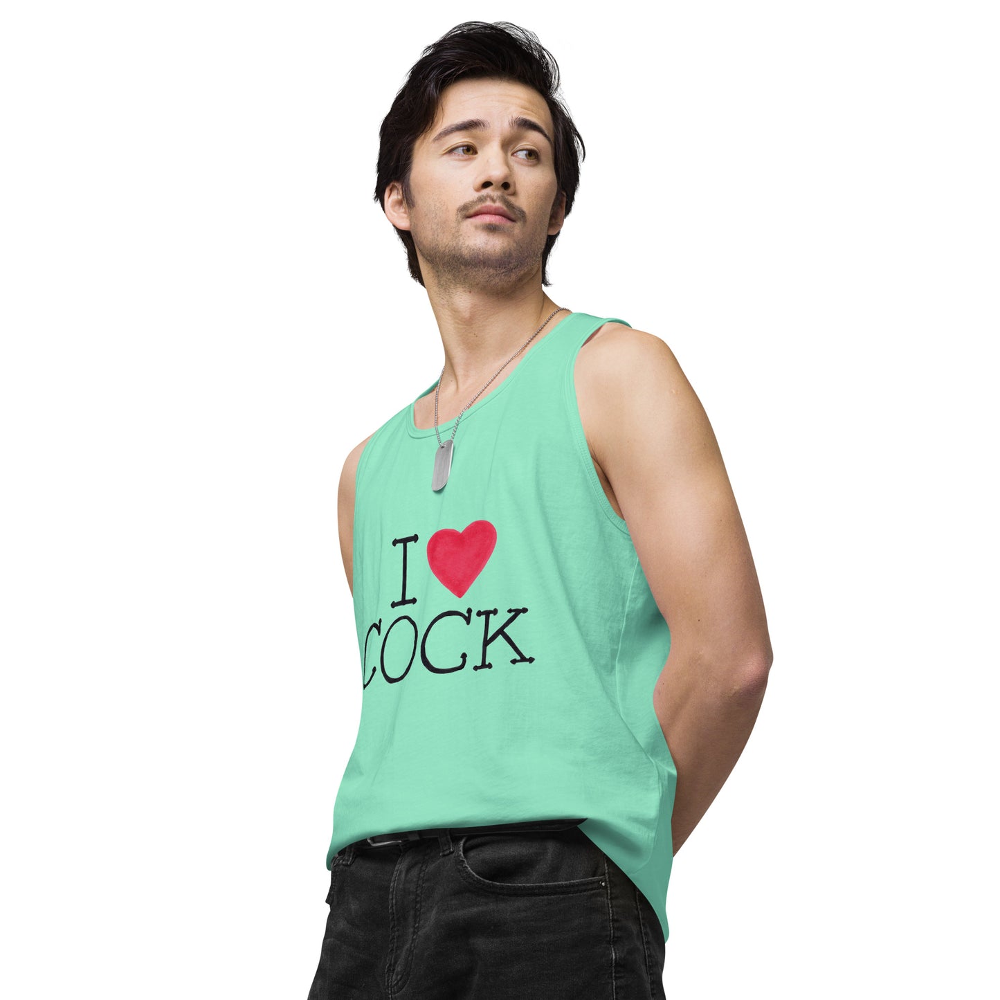 "I <3 Cock" Men’s premium tank top