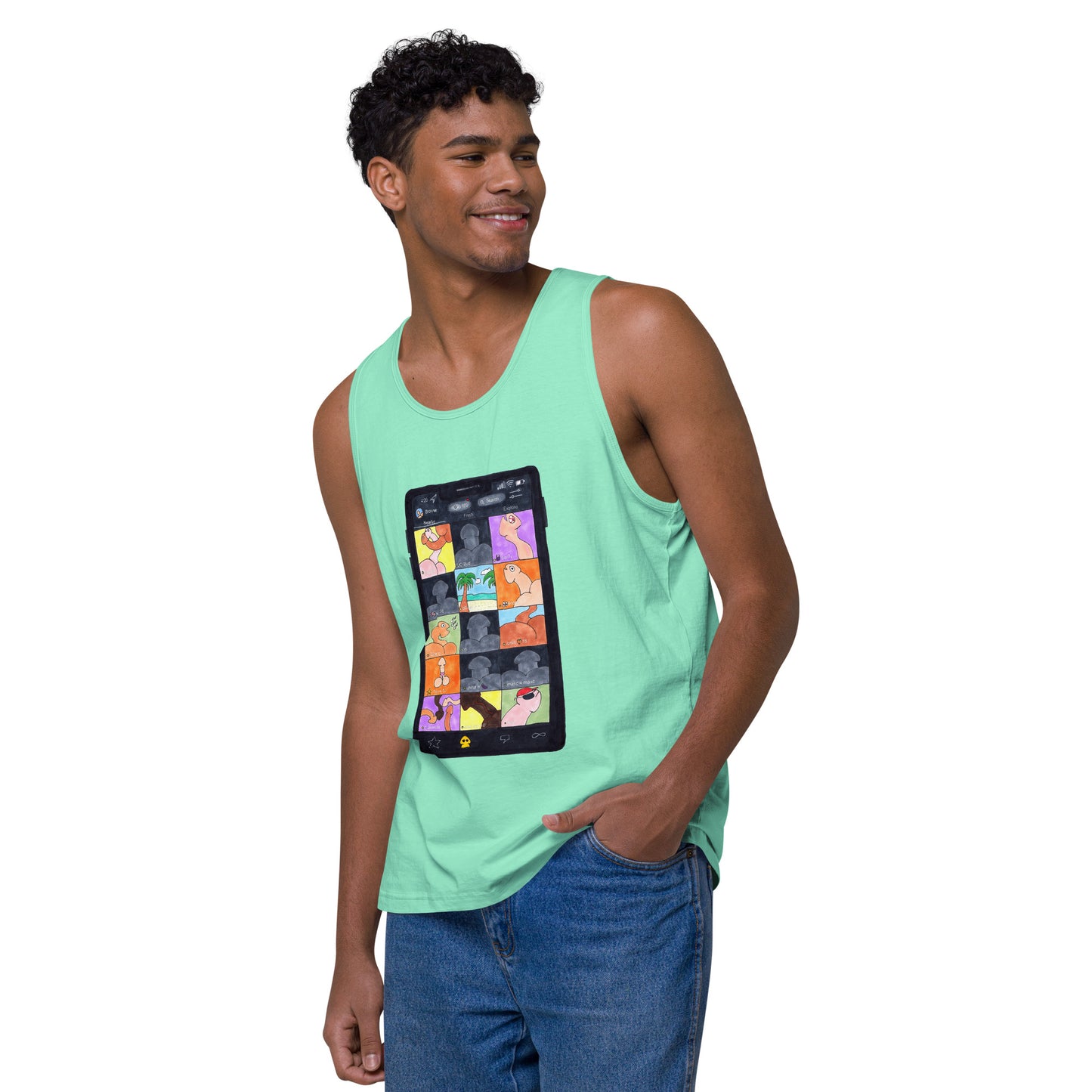 "Grindr" Men’s premium tank top