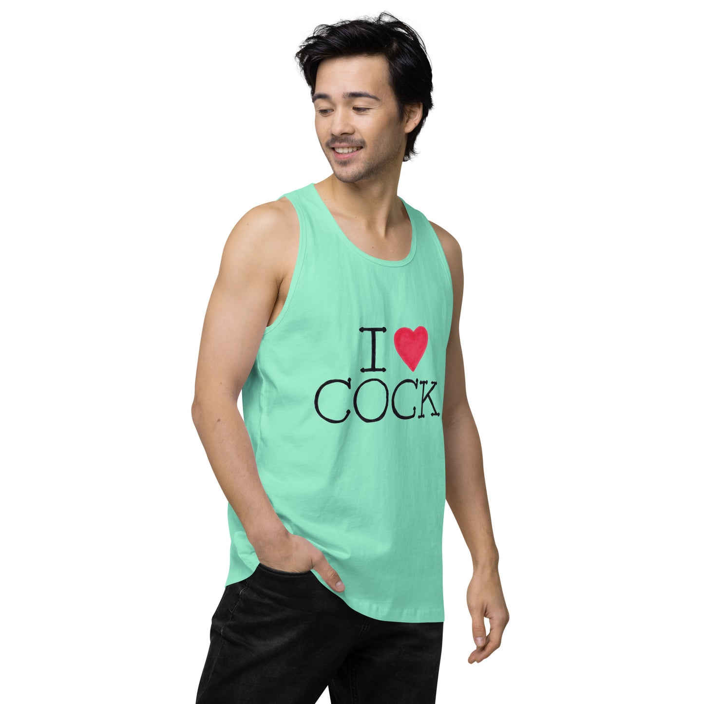 "I <3 Cock" Men’s premium tank top
