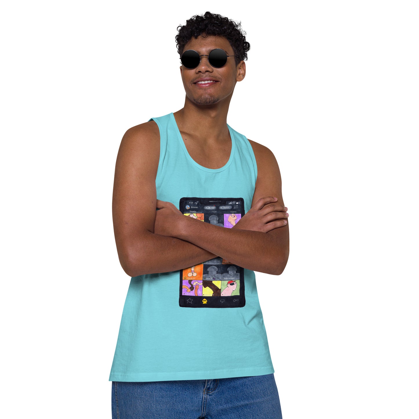 "Grindr" Men’s premium tank top