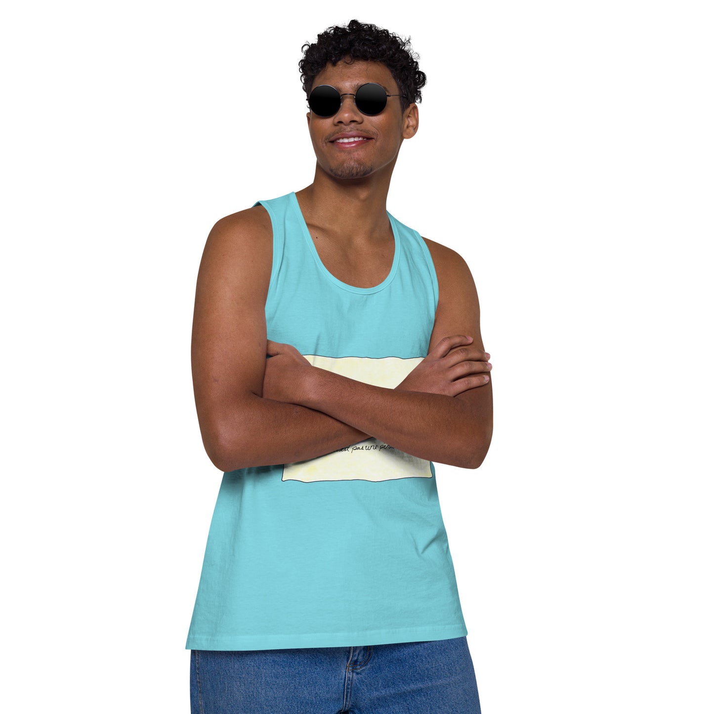"Ceci n'est pas une pénis" Men’s premium tank top