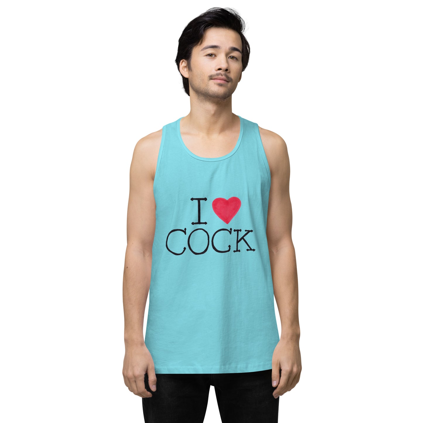 "I <3 Cock" Men’s premium tank top