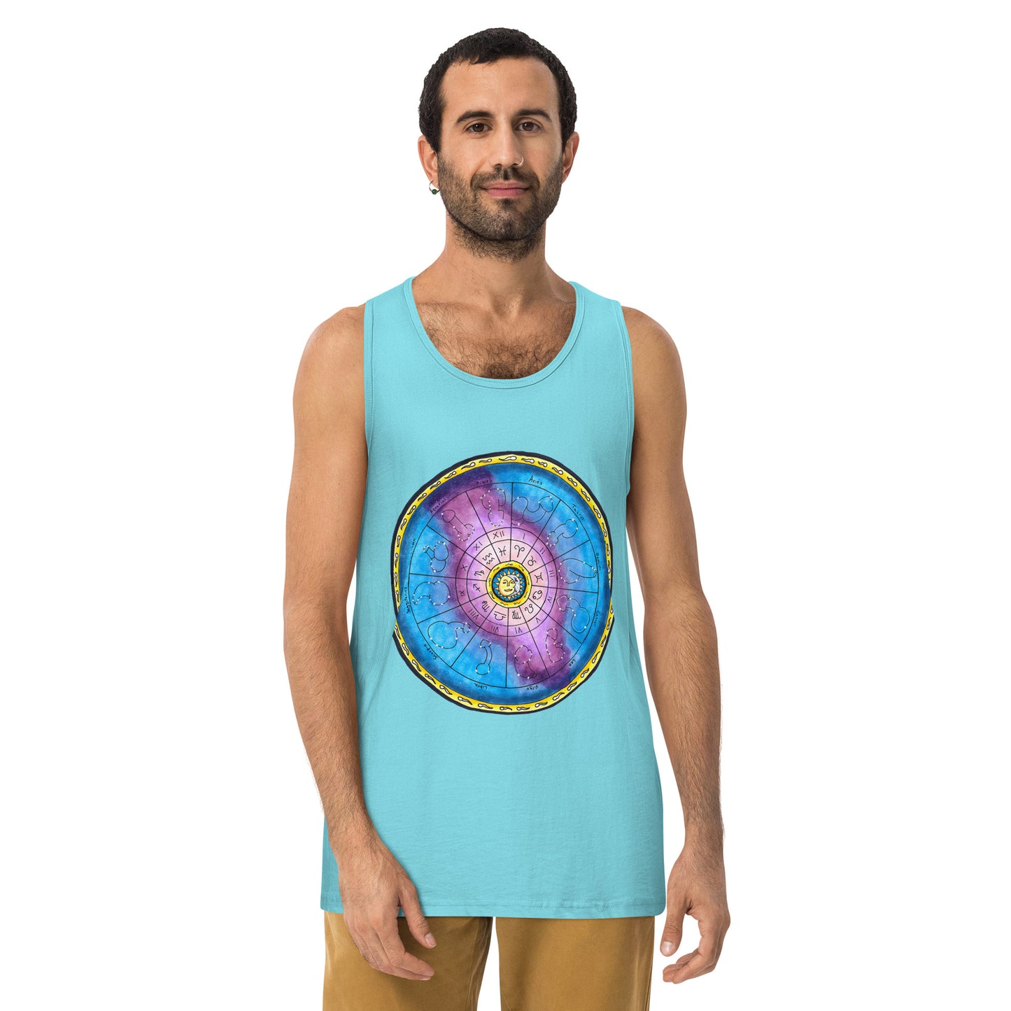 "Zodiac Wheel" Men’s premium tank top