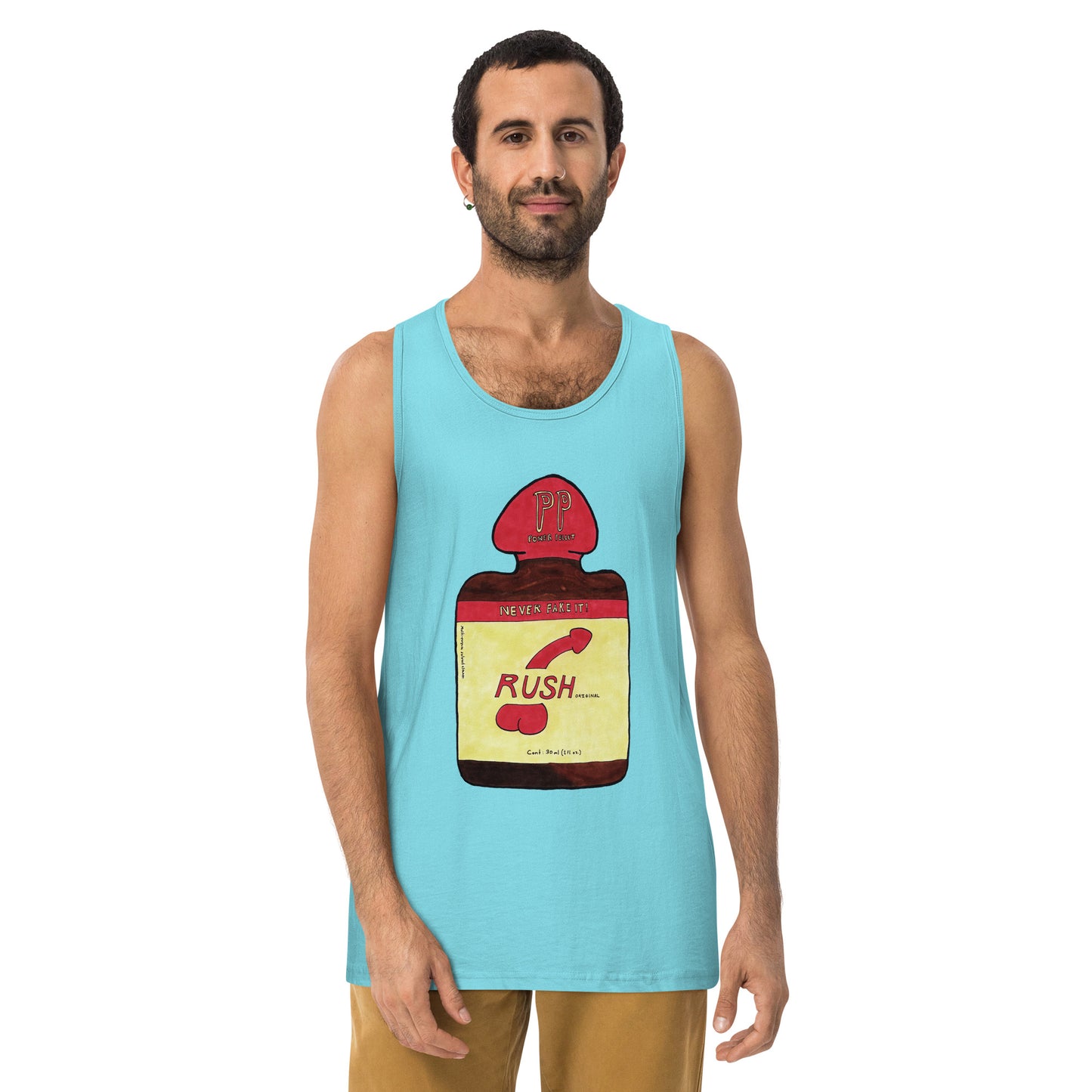"Never Fake It" Men’s premium tank top