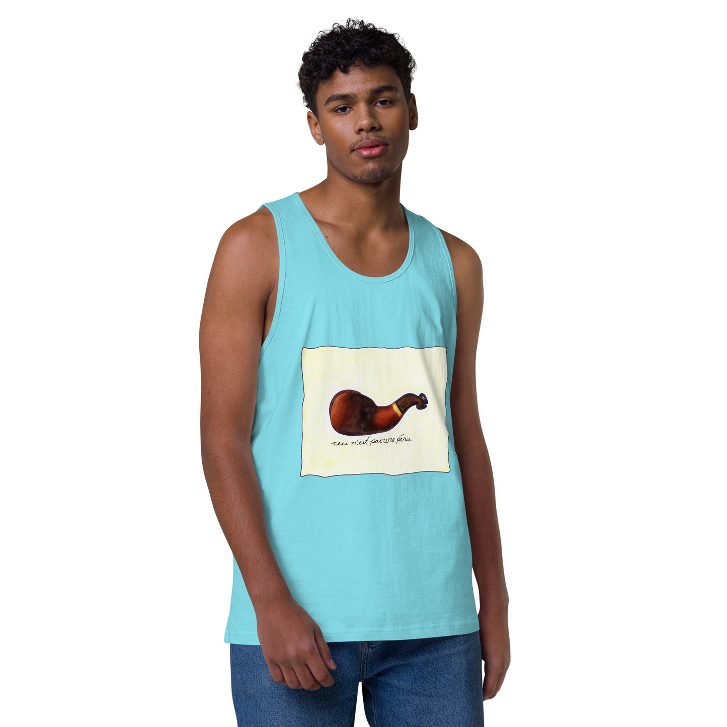 "Ceci n'est pas une pénis" Men’s premium tank top