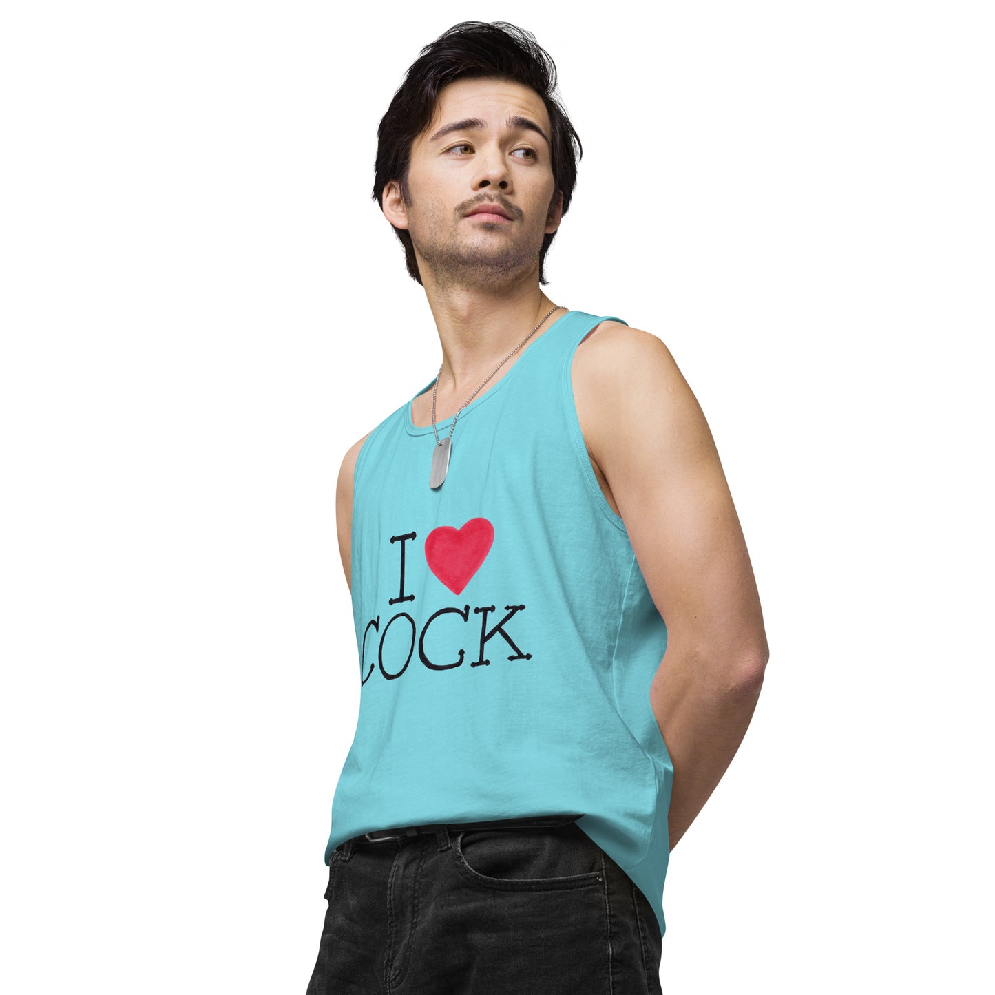 "I <3 Cock" Men’s premium tank top