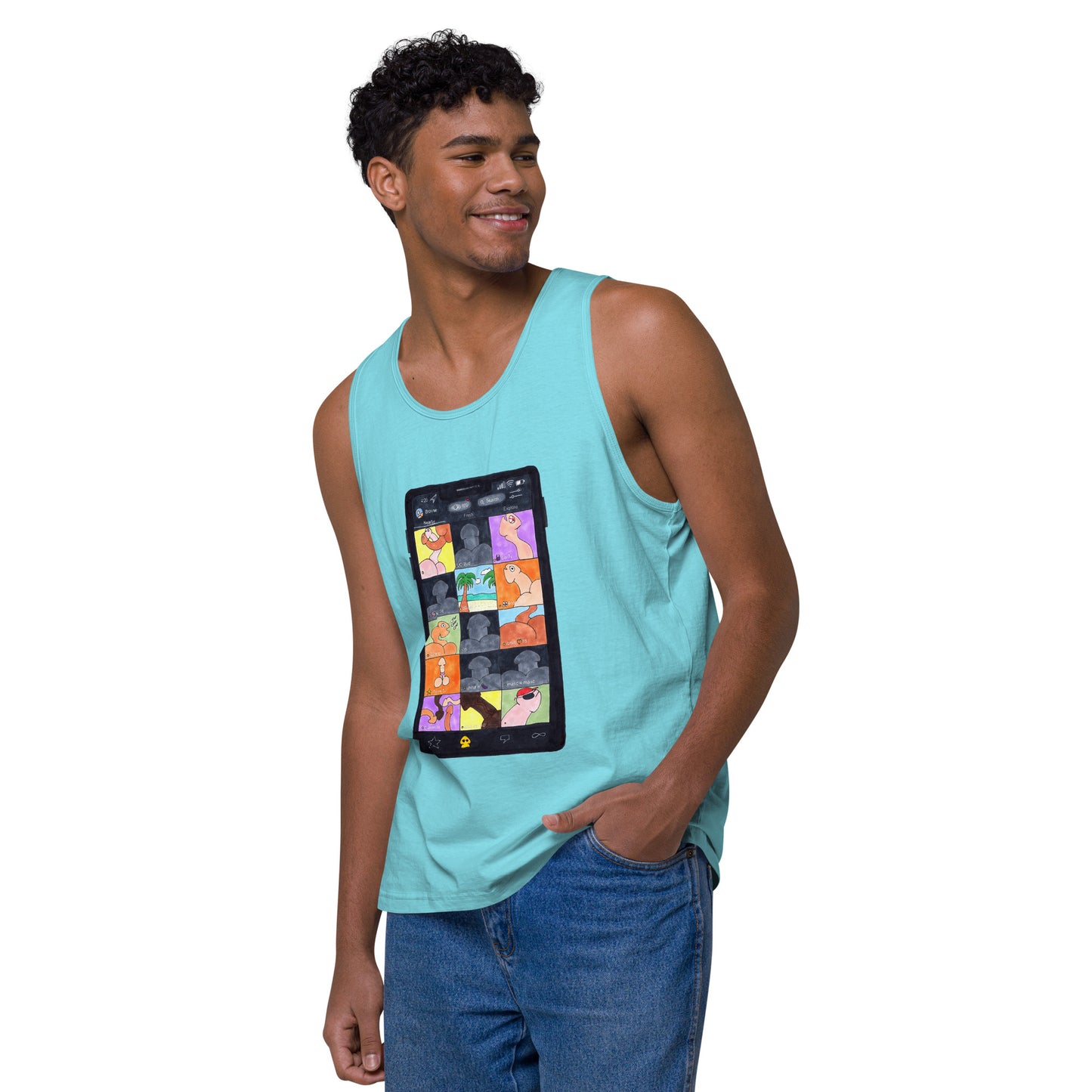 "Grindr" Men’s premium tank top
