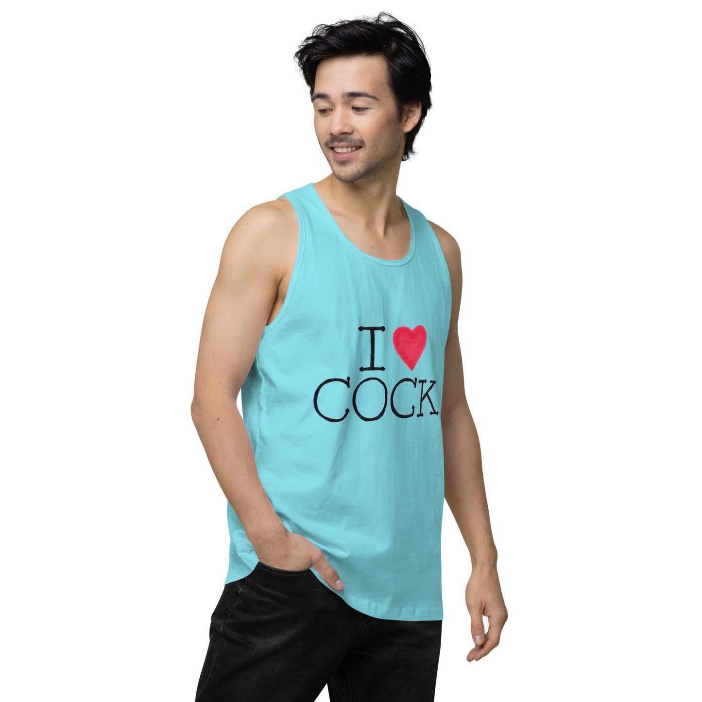 "I <3 Cock" Men’s premium tank top